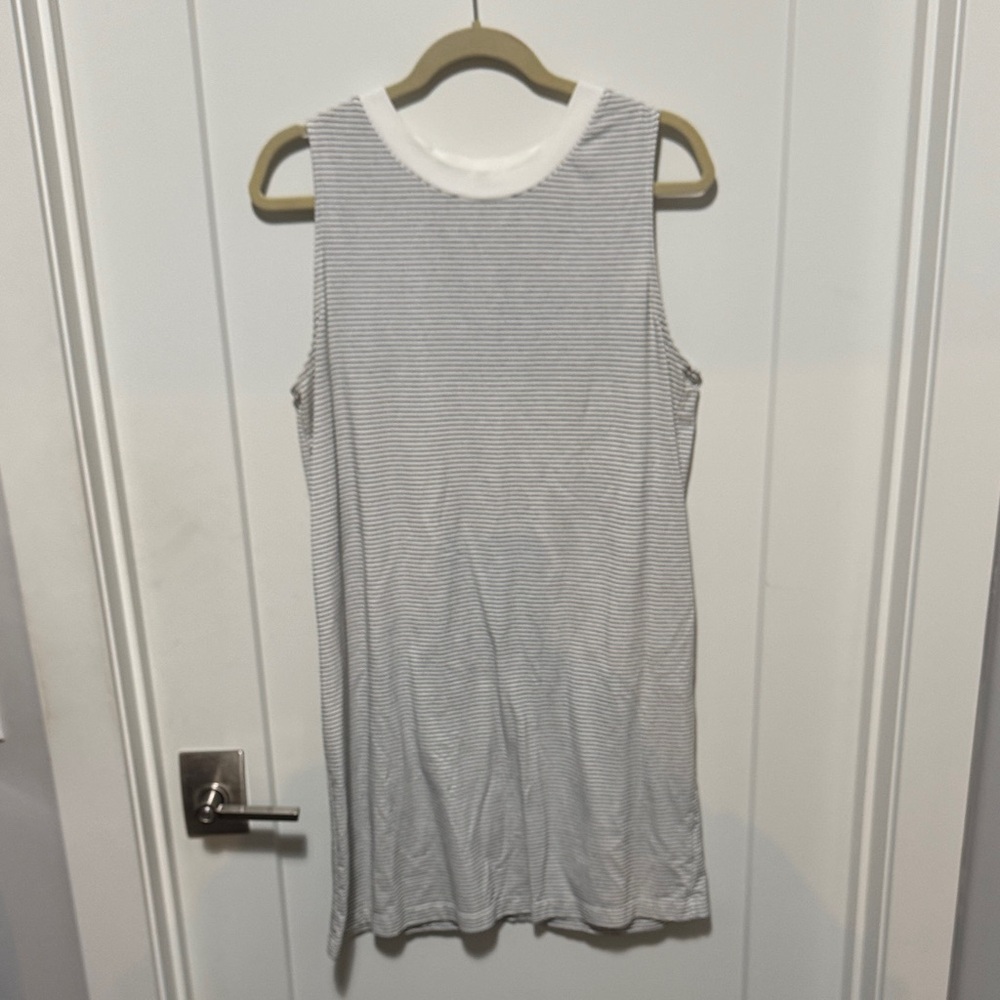 A New Day L Striped Sleeveless Dress